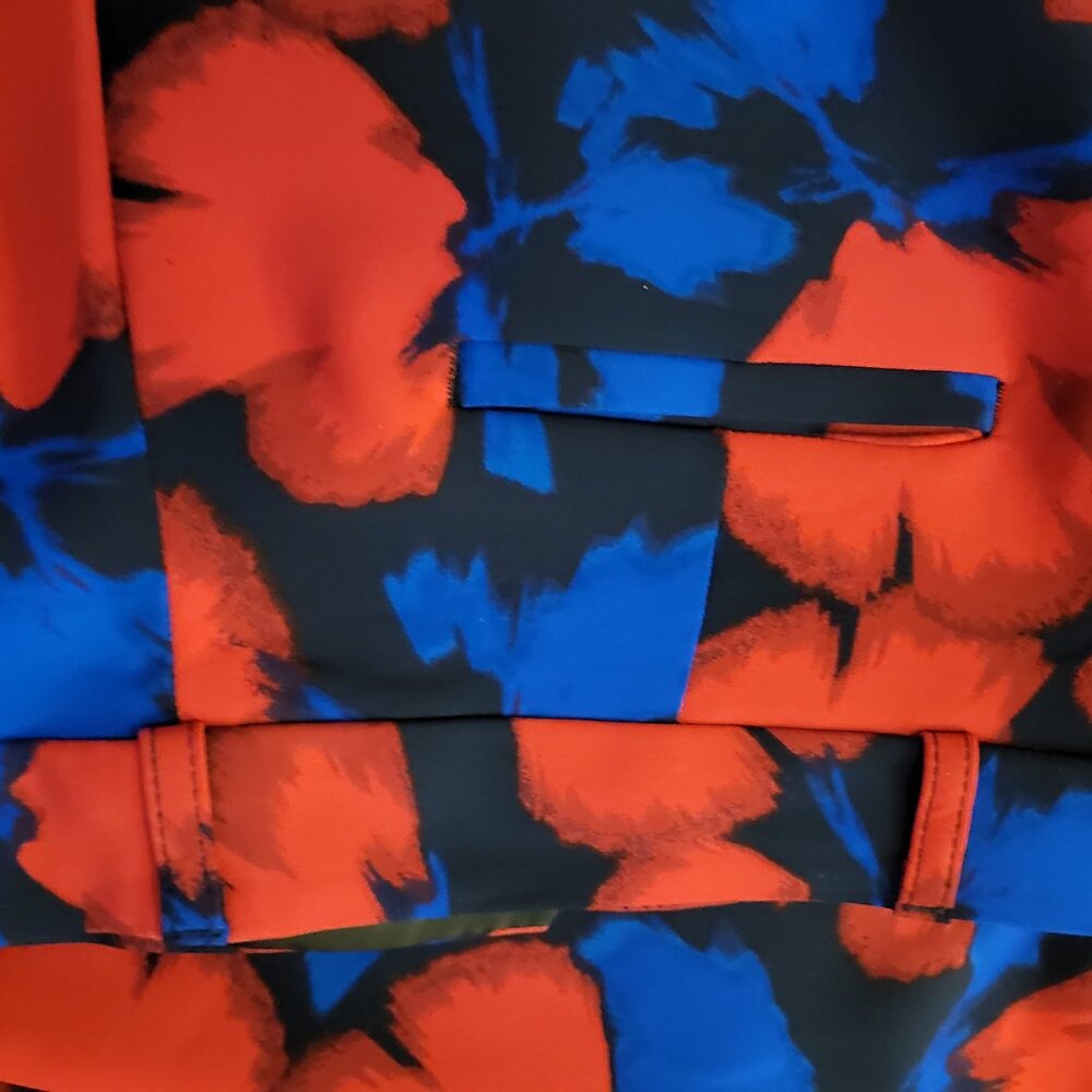 Blue Red Roses Floral Pants - Picture 4 of 7